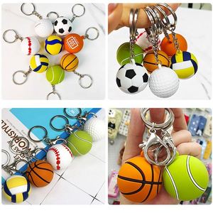 Porte-clés de baseball en PVC personnalisé en gros de l'usine LA, mini porte-clés de baseball 3D, cadeau souvenir promotionnel - Product Image 2