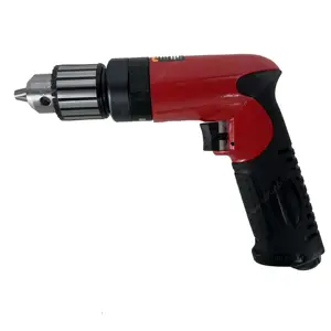 Non Reversible Pistol Air Drill 6000RPM High Power 0.6Hp Pneumatic Drill Gun Light Weight Driller