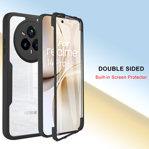 Coques de téléphone portable 3 en 1 avec protection d'écran 360° pour Oppo Realme 15 14 Pro Plus A6 A5 Pro A3 C75 Reno 15C 15F 14F, coque antichoc - Product Image 5