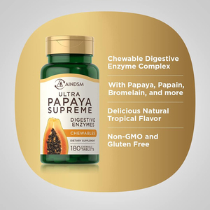 Comprimés à croquer pour la gestion du poids à base d'enzymes digestives de papaye, dernière conception, stimulant le métabolisme, papain en poudre, dosage - Product Image 3