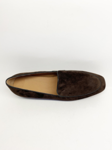 Mocassins de <span class=keywords><strong>luxe</strong></span> en daim italien pour <span class=keywords><strong>femme</strong></span>, bout carré, couleur unie, décontractés, légers, semelle antidérapante, à enfiler, écologiques, automne - Product Image 3