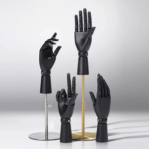 Sang trọng màu đen bằng gỗ mannequin tay Hiển thị mô hình cho kính mát đồng hồ trang sức Dresses thanh lịch ăn mặc hình thức - Product Image 5