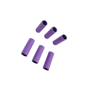 Cônes en papier violet avec franges à pompons pour projets créatifs - Product Image 3