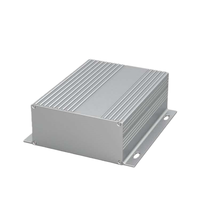Boîtier de dissipateur thermique en aluminium extrudé sur mesure 146*57mm, boîtier mural à ailettes pour projet