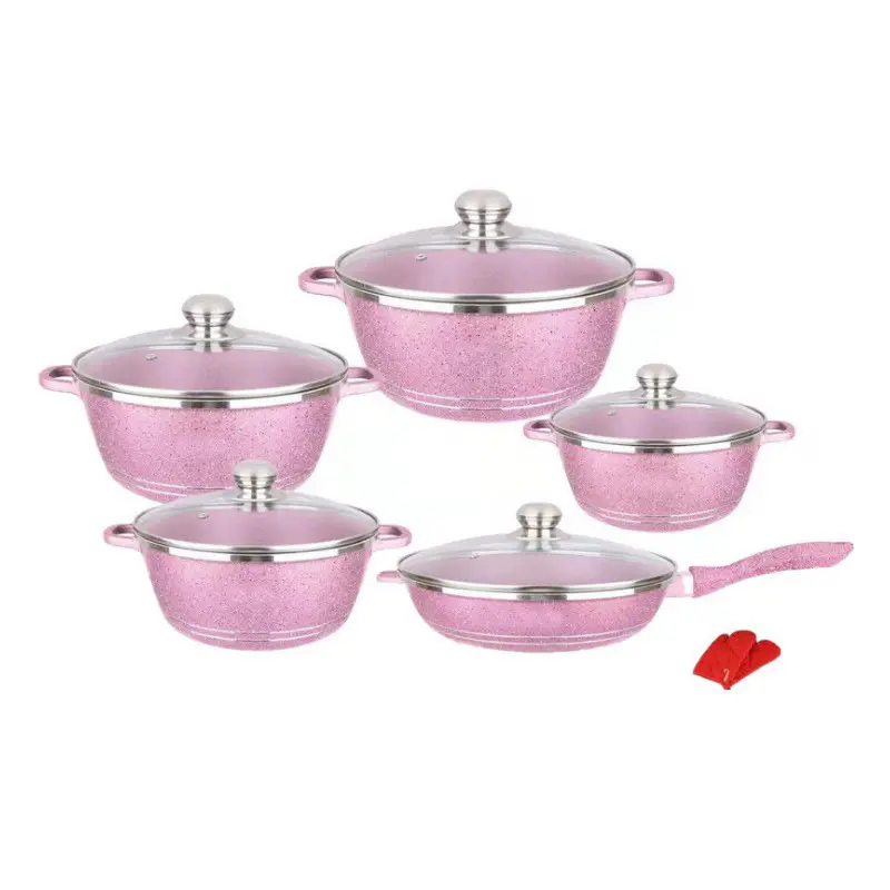 Hot bán Dessini Cookware Set nhôm ollas de cocin không dính đồ dùng nhà bếp juego de ollas chậu và chảo