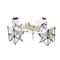 Chaise pliante de camping d'extérieur, chaise lune, table pliante, chaise de camping inclinable, tabouret de pêche, ensemble transfrontalier