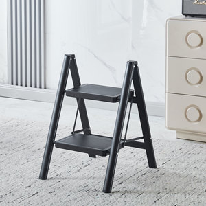 <b>Folding</b> A-Frame <b>Step</b> <b>Ladder</b> 3 <b>Steps</b> 150 Kg Load Capacity Indoor Portable Multi Purpose Staircase <b>Ladder</b> - Product Image 2
