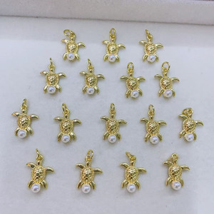 Js1853 Nhỏ Nhỏ Ngọc Trai Vỏ Sò Seashell Charms Vàng Nhỏ Sao Biển Vỏ Sò Sò Vỏ Rùa Đại Dương Charms - Product Image 4