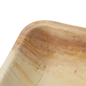 Assiettes à curry rectangulaires profondes en feuille de palmier 16x13 cm, qualité supérieure, écologiques, garantie qualité, très vendues - Product Image 6