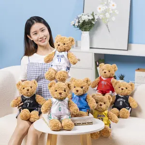 Wholesale jerseys teddy bear doll Athletes fan activities gift ball game doll souvenir plush toys Graduation anniversary