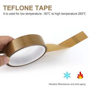 Cinta de tela de vidrio PTFE, selladores de impulso adhesivos de fibra de vidrio con aislamiento de alta temperatura para máquina selladora al vacío manual - Product Image 4
