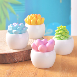 <span class=keywords><strong>Mini</strong></span> Ornamento in Resina a Forma di Pianta, Vaso per Micro Paesaggio, Decorazione Creativa per Ufficio, Casa, Casa delle Bambole, Giardinaggio in Miniatura, Succulente - Product Image 4