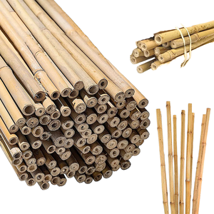 Venta al por mayor 1,5 m postes de bambú materias primas para plantas de jardín soporte estacas de bambú sostenibles - Product Image 4