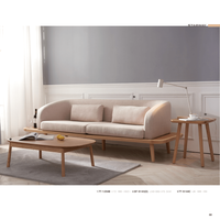 Table à manger en bois de frêne massif, meubles de conception moderne de haute qualité de style japonais simple TT-1294B