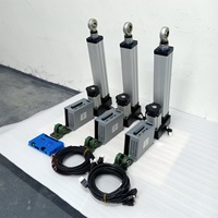 TELA TA16B Kit de plateforme de mouvement DIY en aluminium 3DOF avec moteur servo 750W 3000 tr/min pour simulateurs VR de cockpit, Project Cars 2 Commercial