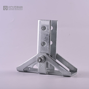 Регулируемый угловой соединительный кронштейн из оцинкованной углеродистой стали для сейсмостойких конструкций - Product Image 6