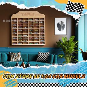 Estante de exhibición de madera con múltiples compartimentos, 40 rejillas, para coches de juguete, caja sorpresa, estante de almacenamiento, organizador de hobbies - Product Image 3