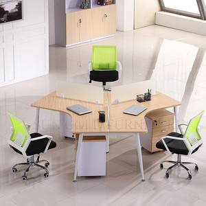 Panel de separación moderno y barato para 4 personas, cubículos para reuniones, partición Modular, personal compartido, mesa de 6 plazas, escritorio de estación de trabajo de <span class=keywords><strong>oficina</strong></span> - Product Image 5