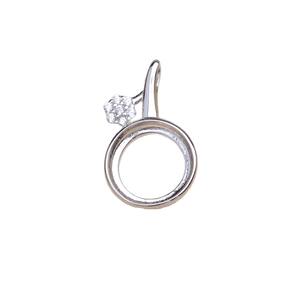 Accessoires de bricolage, pendentif en argent S925, pendentif en forme de pomme, 9,8-10 mm, support de pendentif Mabe, support vide pour bijoux fins, accessoires de bijoux en perles - Product Image 4
