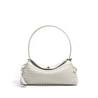 Nouveau Sac à Bandoulière et Sac Croisé 2026 en Cuir Véritable Tressé, Style Rétro Minimaliste, Léger, Polyvalent et de Haute Qualité pour le Quotidien