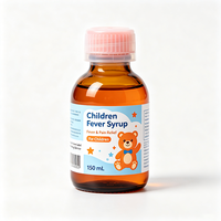 Étiquettes personnalisées Haoxuan pour bouteilles de sirop pour enfants, autocollants adhésifs laminés imprimés en couleur pour l'emballage des produits de santé