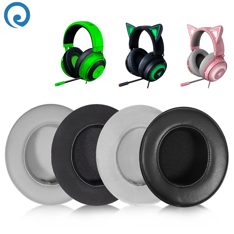 प्रतिस्थापन मेमोरी फोम प्रोटीन चमड़े इयर मफ earpad ठंडा जेल कान पैड तकिया Nari 7.1 THX के लिए headphones हेडसेट