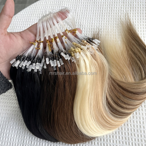 Extensiones de Cabello Humano Premium con Micro Anillas, Estilo Liso Brasileño, Ligeras y Naturales, Hechas con Cabello Humano Brasileño - Product Image 4