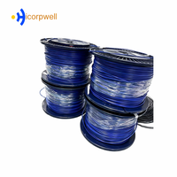 Bobine de câble en fibre incassable avec enrouleur, tambours de câble vides, support de bobine, bobine de câble mécanique 	 rouleau de 300m