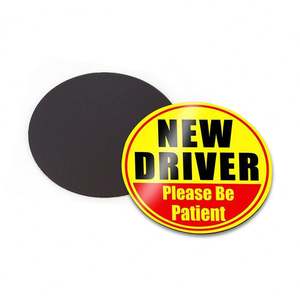 Reusable Custom Student Driver Car Magnets Strong Waterproof Reflect <b>Vinyl</b> Essential Magnetic Sticker Signs for Bumper - Product Image 2