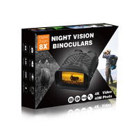 Binoculares de Visión Nocturna Infrarroja Digitales Negros DT39 con Pantalla de 3.0'' y Zoom Digital 8X, Telescopio de Caza, Regalos para Hombres Adultos