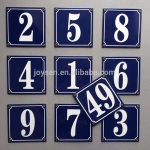 אמייל בית מספר צלחת קישוט מתכת סימן - Product Image 3