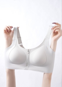 Sujetador deportivo HY Easy con cremallera frontal para busto <span class=keywords><strong>grande</strong></span> y pronunciado, sin costuras, con soporte y efecto suavizante, tirantes anchos que no aprietan, antideslizante. - Product Image 6