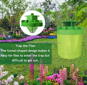 Fly Trap ngoài trời bán buôn bán Hot Fly Trap treo ngoài trời, Fly trap cho bên ngoài, không độc hại tái sử dụng ngoài trời Fly Pest kiểm soát - Product Image 5