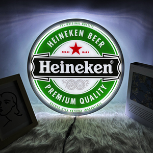 Custom Round Beer LED Light Box Sign Single Sided Acrylic Luminous Sign Your Design - Product Image 1