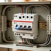 Disjoncteur de sécurité multifonctionnel RCBO GSJ204 16A 30mA, largement utilisé dans tous les lieux de distribution d'énergie
