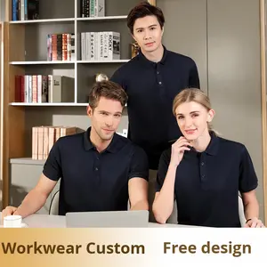 Baumwoll-Kurzarm-Poloshirts mit Kragen, Hochsichtbare Arbeitskleidung, Maßgefertigte Fabrikuniformen, Werbe-Shirts - Product Image 4