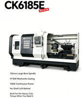 Sistema de Control GSK CK6185E-1000 para Torno CNC, 4 Portaherramientas, Alta Velocidad y Precisión, Torno Horizontal de Servicio Mediano con Motor Plano