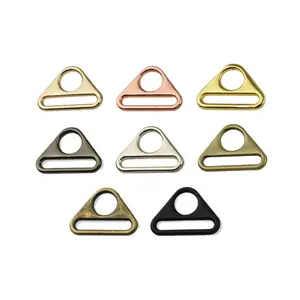 Triangle String Bandage Connector Adjustment Buckle String Clip Opening Swivel Clip Metal Adjuster Triangle Ring DIY Accessories