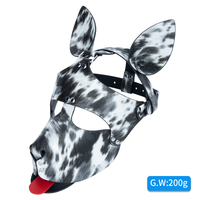 Masque pour les yeux en cuir PU imprimé léopard, ensemble d'accessoires pour adultes, couple, bondage, BDSM, jeu de rôle, fantaisie