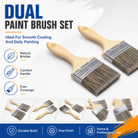 Pinceau à peinture de haute qualité avec manche en bois et filament synthétique, brosses de polissage OEM pour terrasse