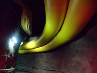 Tissu de tuyau de conduit de ventilation d'air en PVC flexible ignifuge et étanche pour mine et tunnel