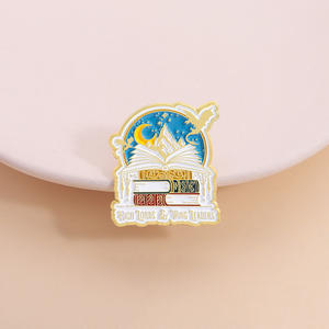 Exquisitos Accesorios de Vestir Versátiles en Libros de Conocimiento, Collares, Broches, <span class=keywords><strong>Pasatiempos</strong></span> de Lectura, Insignias Metálicas y Pines - Product Image 4