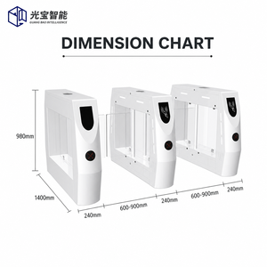 Portillon de sécurité intelligent à haute vitesse et réponse rapide pour gymnases, écoles et bâtiments commerciaux - Product Image 2