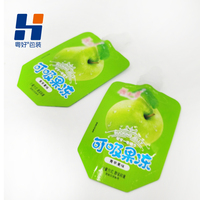 Pochette souple recyclable avec bec verseur, emballage personnalisé en gros, impression sur mesure, sachet alimentaire sûr pour boissons, gelées et liquides