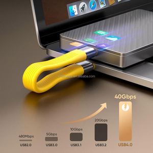 สายชาร์จ USB C to USB C แบบพกพา ขนาด 13 ซม. กำลังไฟ 240W 5A ชาร์จเร็ว รองรับการแสดงผลวิดีโอ 8K - Product Image 4