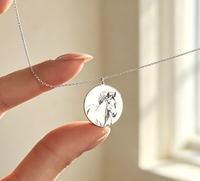 Collier pendentif cheval en acier inoxydable, étanche, plaqué or 18 carats, bijoux de mode, cadeau pour femme