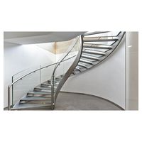 Escalier droit de type Prima Escalier, en acier et bois, pour intérieur, moderne, durable, écologique, escalier quart de tour, élégant