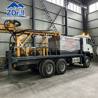 Foreuse de puits montée sur camion ZDT500, machine de forage de puits de 500 m entièrement hydraulique et pneumatique pour roches dures