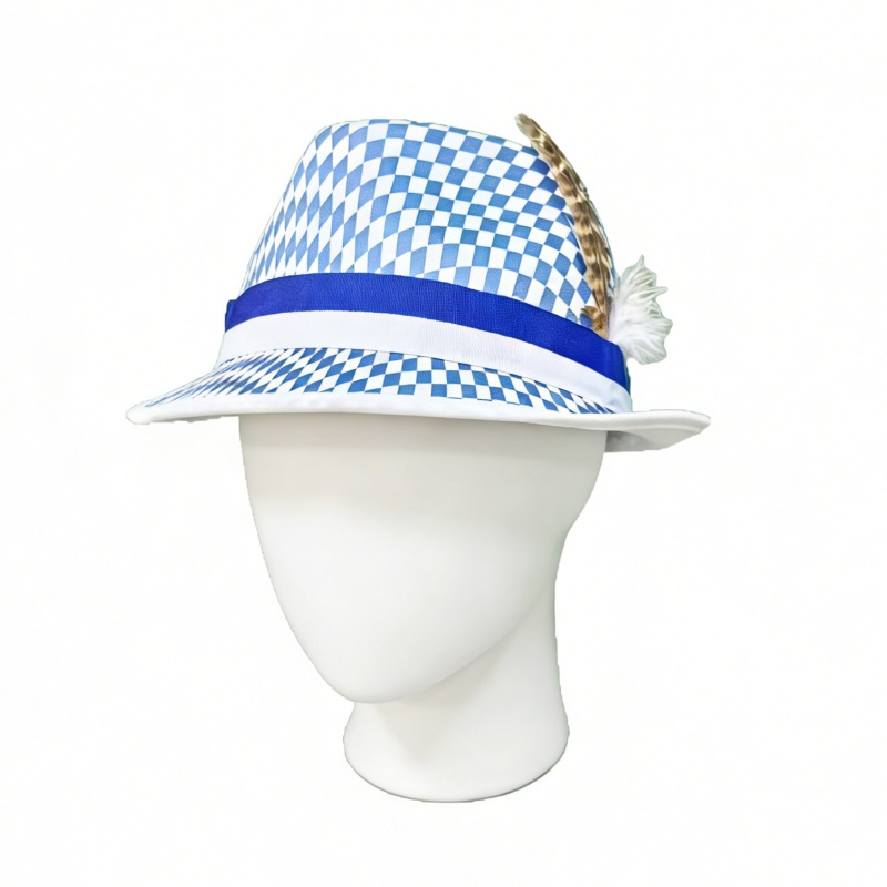 Sombrero verde bávaro para adultos, paquete de 6 sombreros verdes y rojos para Oktoberfest con detalle de plumas, accesorio para disfraz de Oktoberfest alemán para adultos