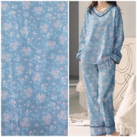 100% coton peigné Jacquard Double couche gaze tissé tissu large largeur fil teint fleur vêtements de nuit robe Blouse jupes vêtements